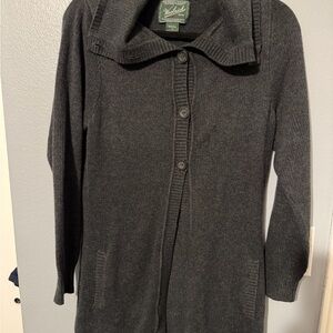 Woolrich Charcoal Gray Button-Up Knit Cardigan
